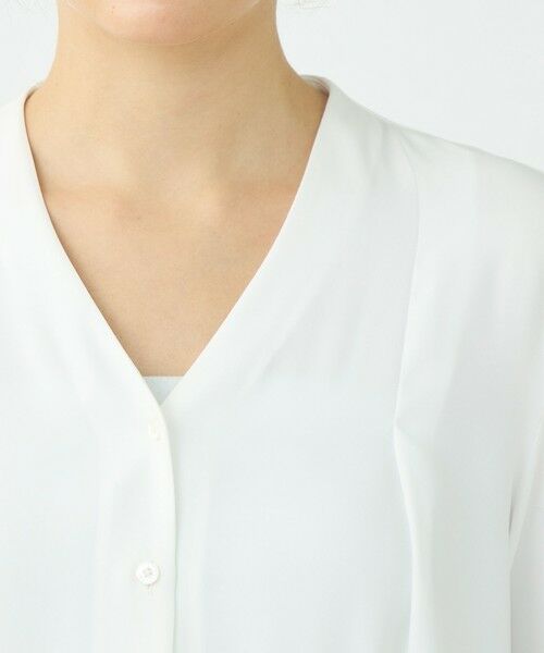 TOMORROWLAND / トゥモローランド シャツ・ブラウス | 【WEB先行予約】マットサテン Vネックブラウス | 詳細5