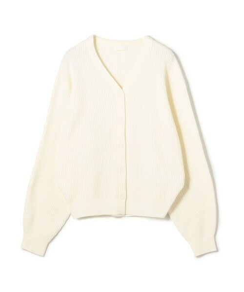 TOMORROWLAND / トゥモローランド ニット・セーター | リンクスリブ Vネックカーディガン(11 ホワイト)