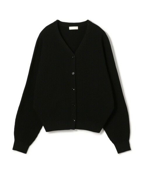 TOMORROWLAND / トゥモローランド ニット・セーター | リンクスリブ Vネックカーディガン(19 ブラック)