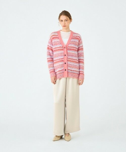 TOMORROWLAND / トゥモローランド カーディガン・ボレロ | ミックスボーダー Vネックカーディガン | 詳細1