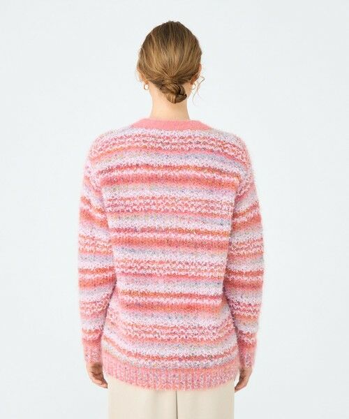 TOMORROWLAND / トゥモローランド カーディガン・ボレロ | ミックスボーダー Vネックカーディガン | 詳細4