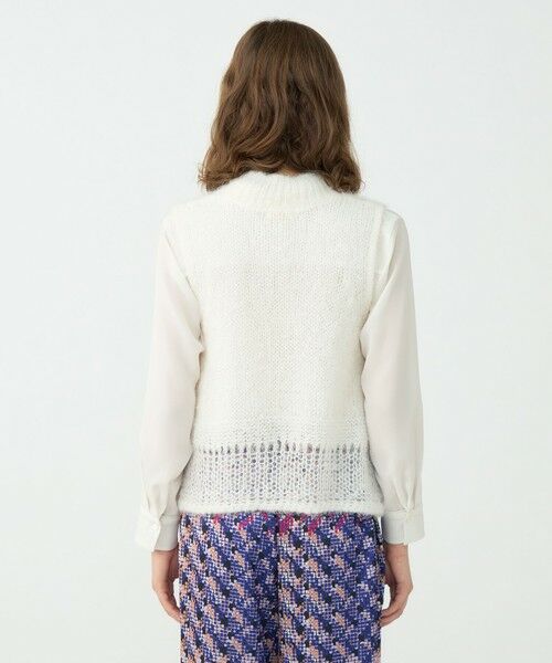 TOMORROWLAND / トゥモローランド ニット・セーター | モヘヤシルクファー ハイネックベスト | 詳細4