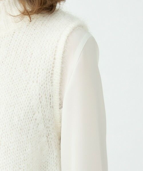 TOMORROWLAND / トゥモローランド ニット・セーター | モヘヤシルクファー ハイネックベスト | 詳細6