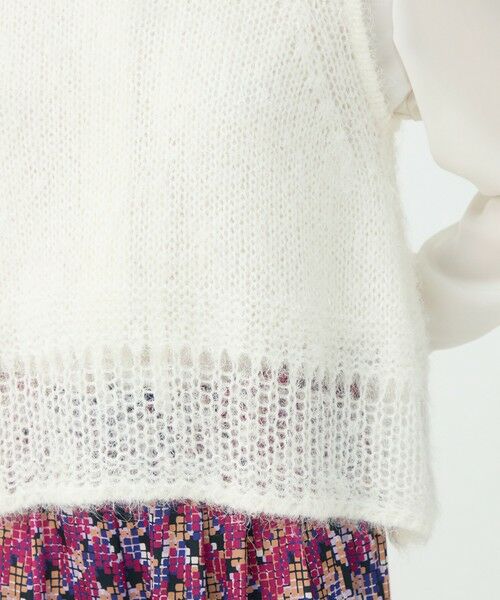 TOMORROWLAND / トゥモローランド ニット・セーター | モヘヤシルクファー ハイネックベスト | 詳細7