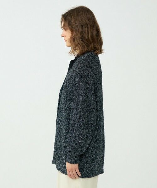 TOMORROWLAND / トゥモローランド カーディガン・ボレロ | メタリックブークレー Vネックカーディガン | 詳細3