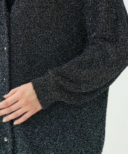 TOMORROWLAND / トゥモローランド カーディガン・ボレロ | メタリックブークレー Vネックカーディガン | 詳細6