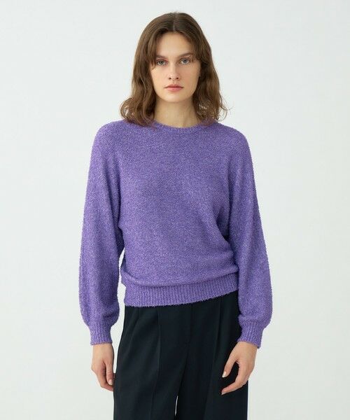 TOMORROWLAND / トゥモローランド ニット・セーター | メタリックブークレー クルーネックプルオーバー | 詳細2