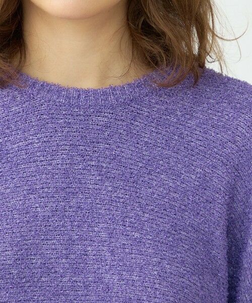 TOMORROWLAND / トゥモローランド ニット・セーター | メタリックブークレー クルーネックプルオーバー | 詳細5