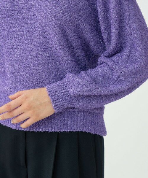 TOMORROWLAND / トゥモローランド ニット・セーター | メタリックブークレー クルーネックプルオーバー | 詳細6