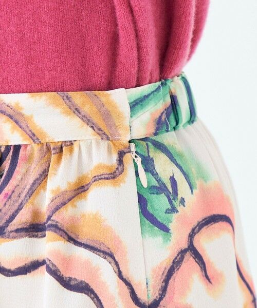 TOMORROWLAND / トゥモローランド ロング・マキシ丈スカート | ドゥードルフラワープリント ロングギャザースカート | 詳細7