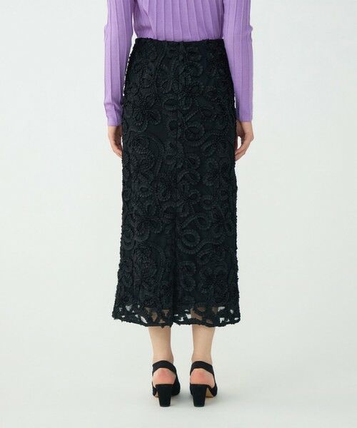 TOMORROWLAND / トゥモローランド ロング・マキシ丈スカート | ロゼットチュールエンブロイダリー タイトスカート | 詳細5