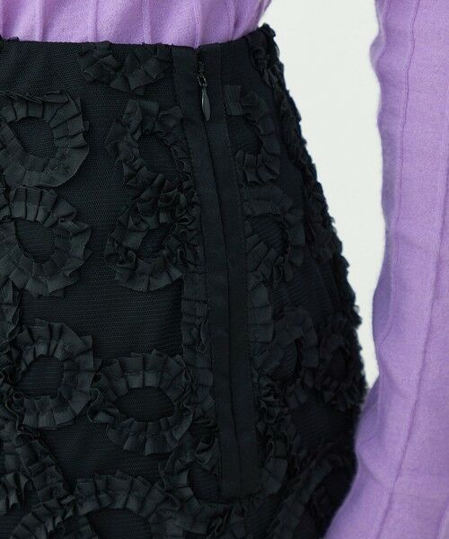 TOMORROWLAND / トゥモローランド ロング・マキシ丈スカート | ロゼットチュールエンブロイダリー タイトスカート | 詳細7