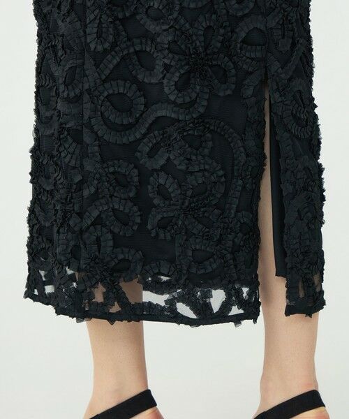 TOMORROWLAND / トゥモローランド ロング・マキシ丈スカート | ロゼットチュールエンブロイダリー タイトスカート | 詳細9