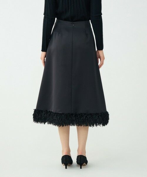 TOMORROWLAND / トゥモローランド ロング・マキシ丈スカート | フェザーコンビ トラペーズロングスカート | 詳細4