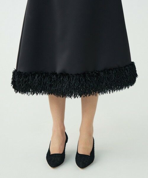 TOMORROWLAND / トゥモローランド ロング・マキシ丈スカート | フェザーコンビ トラペーズロングスカート | 詳細8