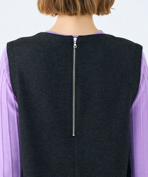 TOMORROWLAND / トゥモローランド ミニ丈・ひざ丈ワンピース | ミックスミルドジャージー コクーンライクワンピース | 詳細5