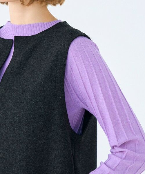 TOMORROWLAND / トゥモローランド ミニ丈・ひざ丈ワンピース | ミックスミルドジャージー コクーンライクワンピース | 詳細6