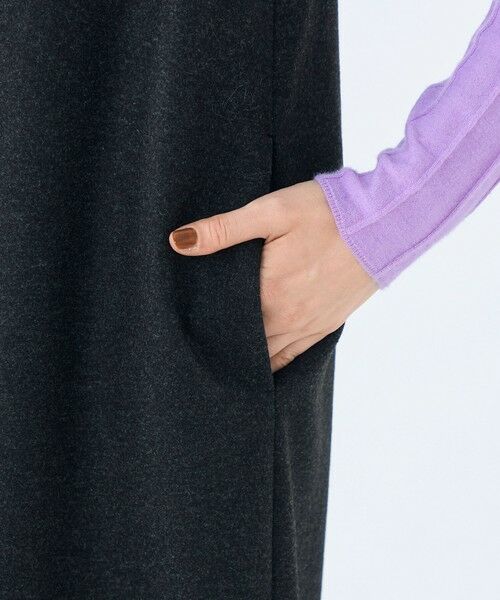 TOMORROWLAND / トゥモローランド ミニ丈・ひざ丈ワンピース | ミックスミルドジャージー コクーンライクワンピース | 詳細7