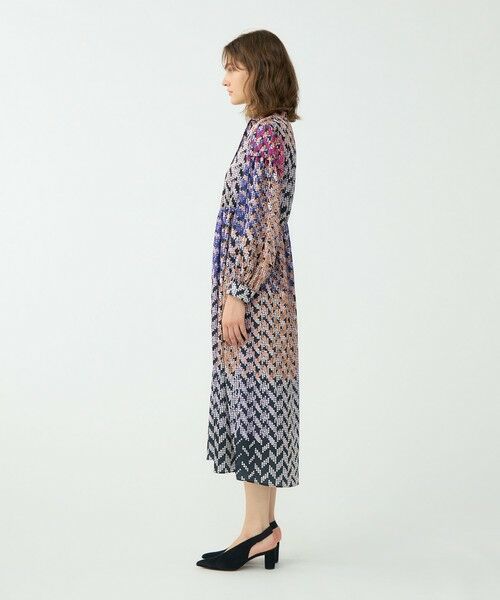 TOMORROWLAND / トゥモローランド ロング・マキシ丈ワンピース | プリズムプリント ウエストギャザーワンピース | 詳細2