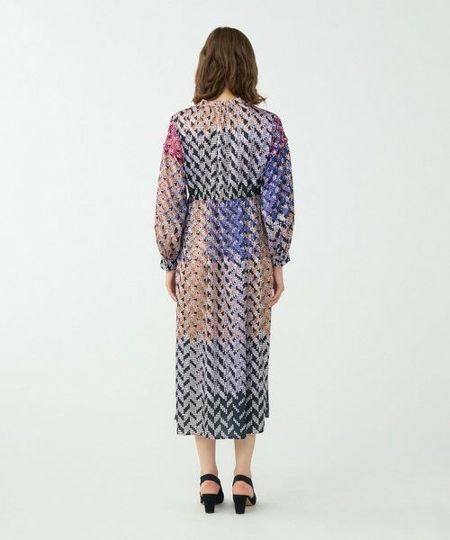 TOMORROWLAND / トゥモローランド ロング・マキシ丈ワンピース | プリズムプリント ウエストギャザーワンピース | 詳細3