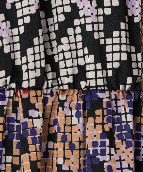 TOMORROWLAND / トゥモローランド ロング・マキシ丈ワンピース | プリズムプリント ウエストギャザーワンピース | 詳細8