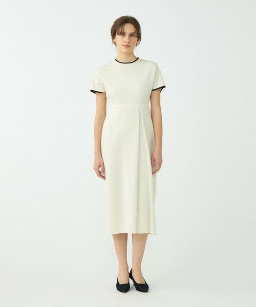 TOMORROWLAND / トゥモローランド ミニ丈・ひざ丈ワンピース | 【WEB先行予約】ミラノリブ ウエストタックワンピース | 詳細1