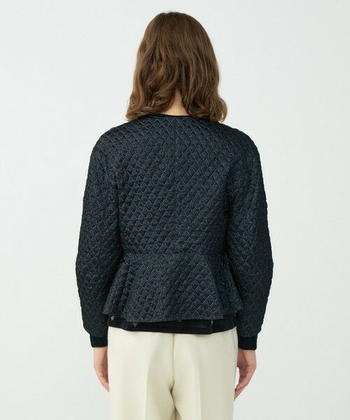 TOMORROWLAND / トゥモローランド ノーカラージャケット | ラメマトラッセ バックペプラムジャケット | 詳細4