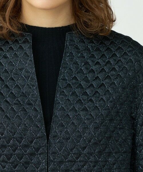 TOMORROWLAND / トゥモローランド ノーカラージャケット | ラメマトラッセ バックペプラムジャケット | 詳細6