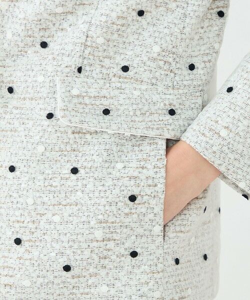 TOMORROWLAND / トゥモローランド ノーカラージャケット | ラッピングツイード Vカラージャケット | 詳細8