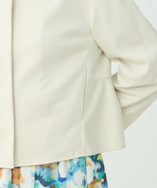 TOMORROWLAND / トゥモローランド ノーカラージャケット | 【WEB先行予約】コットンアムンゼン バックペプラムジャケット | 詳細8