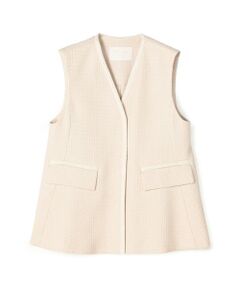 TOMORROWLAND / トゥモローランド ベスト | 【WEB先行予約】ライトファンシーツイード ペプラムジレ