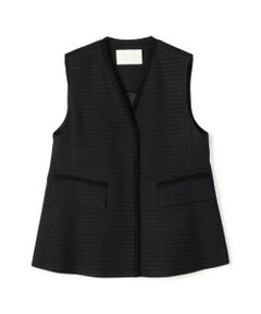 TOMORROWLAND / トゥモローランド ベスト | 【WEB先行予約】ライトファンシーツイード ペプラムジレ