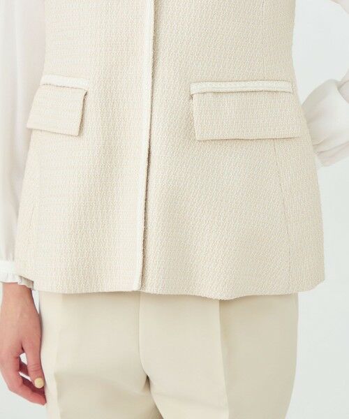 TOMORROWLAND / トゥモローランド ベスト | 【WEB先行予約】ライトファンシーツイード ペプラムジレ | 詳細11