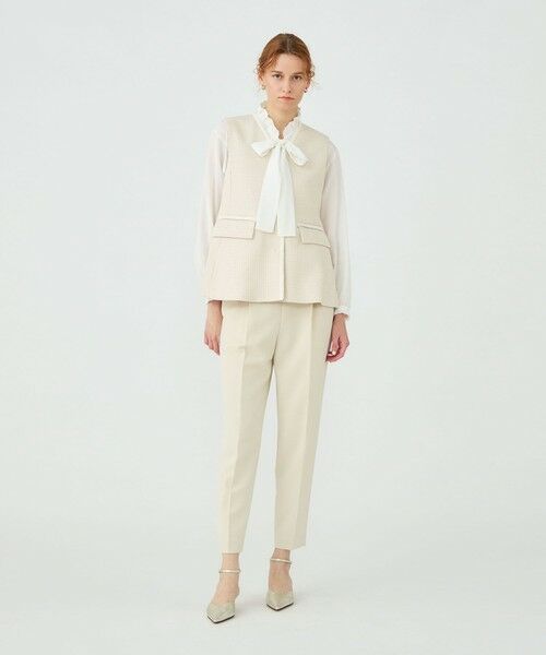 TOMORROWLAND / トゥモローランド ベスト | 【WEB先行予約】ライトファンシーツイード ペプラムジレ | 詳細2