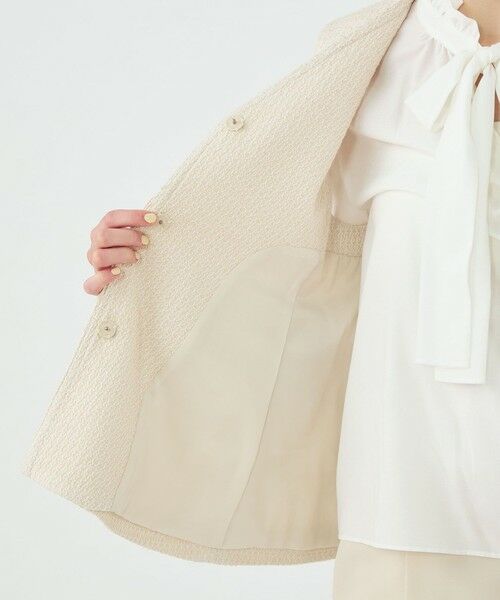 TOMORROWLAND / トゥモローランド ベスト | 【WEB先行予約】ライトファンシーツイード ペプラムジレ | 詳細7