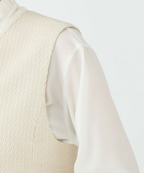 TOMORROWLAND / トゥモローランド ベスト | 【WEB先行予約】ライトファンシーツイード ペプラムジレ | 詳細9