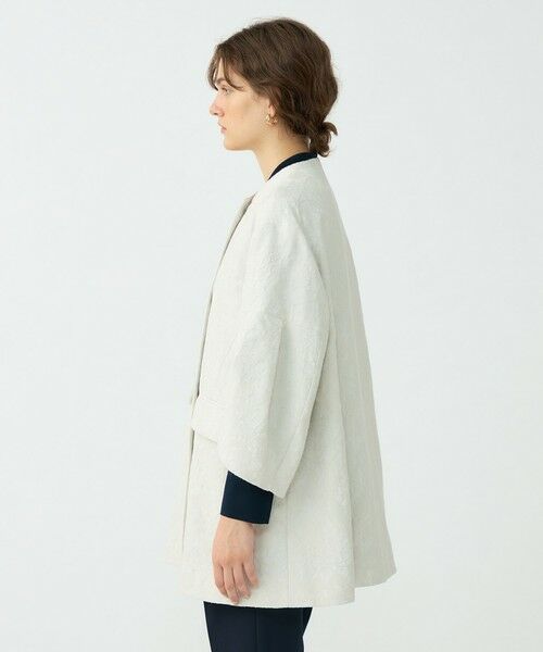 TOMORROWLAND / トゥモローランド その他アウター | 【WEB先行予約】ボタニカルジャカード トラペーズコート | 詳細3