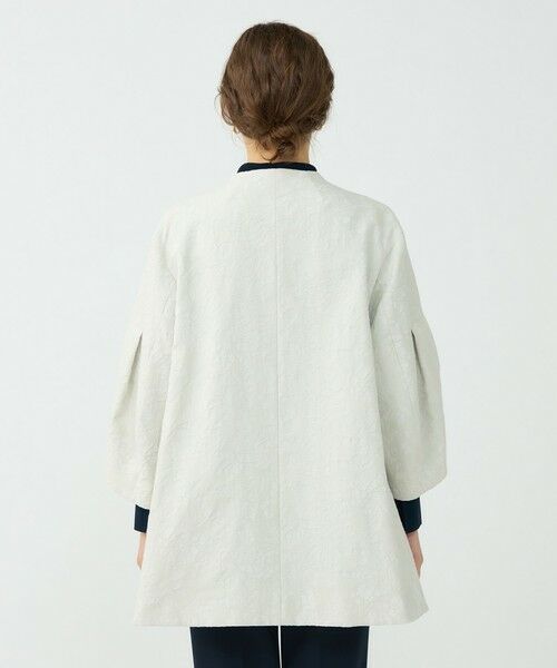 TOMORROWLAND / トゥモローランド その他アウター | 【WEB先行予約】ボタニカルジャカード トラペーズコート | 詳細4