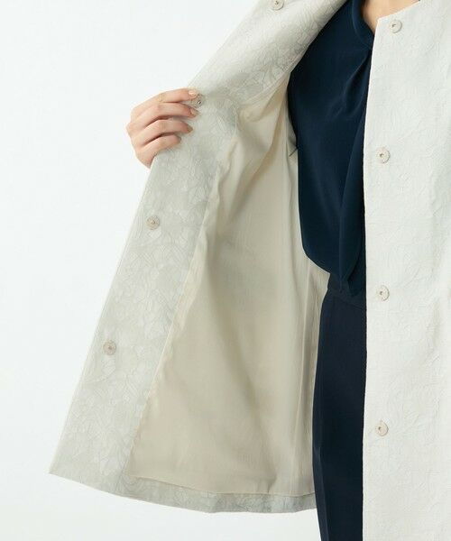 TOMORROWLAND / トゥモローランド その他アウター | 【WEB先行予約】ボタニカルジャカード トラペーズコート | 詳細5