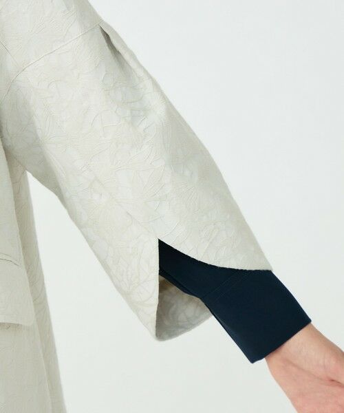 TOMORROWLAND / トゥモローランド その他アウター | 【WEB先行予約】ボタニカルジャカード トラペーズコート | 詳細7