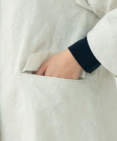 TOMORROWLAND / トゥモローランド その他アウター | 【WEB先行予約】ボタニカルジャカード トラペーズコート | 詳細8