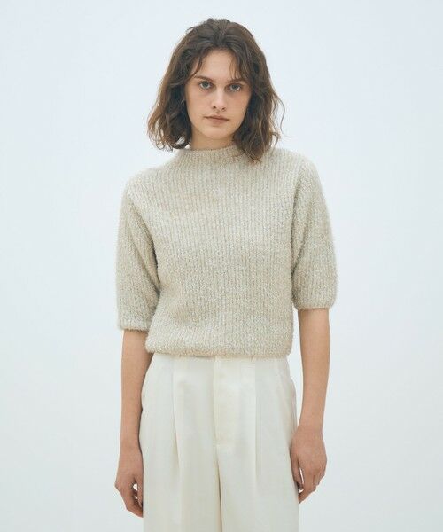 TOMORROWLAND / トゥモローランド ニット・セーター | ルレックスシェニール ハーフスリーブプルオーバー | 詳細2