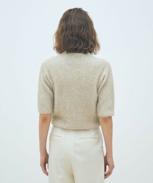 TOMORROWLAND / トゥモローランド ニット・セーター | ルレックスシェニール ハーフスリーブプルオーバー | 詳細4