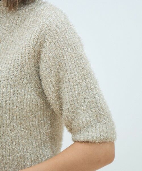 TOMORROWLAND / トゥモローランド ニット・セーター | ルレックスシェニール ハーフスリーブプルオーバー | 詳細6