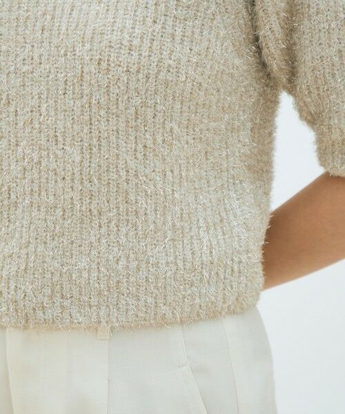 TOMORROWLAND / トゥモローランド ニット・セーター | ルレックスシェニール ハーフスリーブプルオーバー | 詳細7