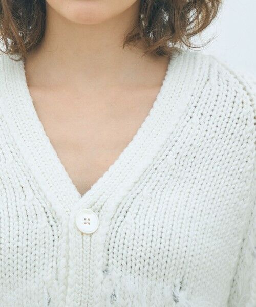 TOMORROWLAND / トゥモローランド カーディガン・ボレロ | アイレットシャギー Vネックカーディガン | 詳細5