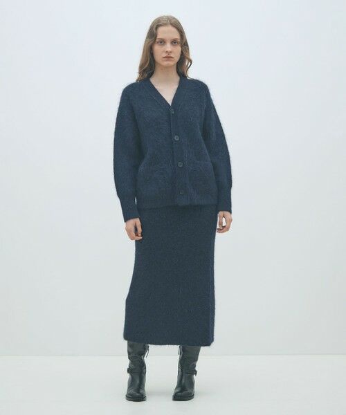 TOMORROWLAND / トゥモローランド ミニ・ひざ丈スカート | シャギーアルパカ ストレートスカート | 詳細1