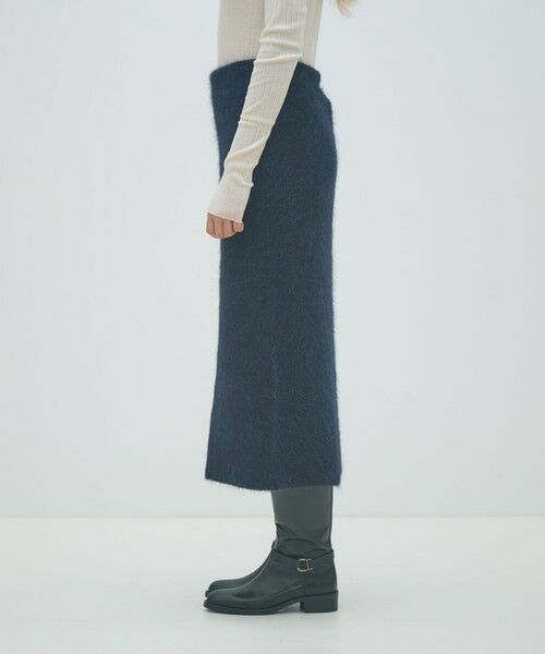 TOMORROWLAND / トゥモローランド ミニ・ひざ丈スカート | シャギーアルパカ ストレートスカート | 詳細3