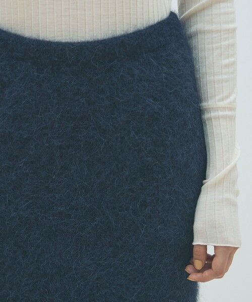 TOMORROWLAND / トゥモローランド ミニ・ひざ丈スカート | シャギーアルパカ ストレートスカート | 詳細5