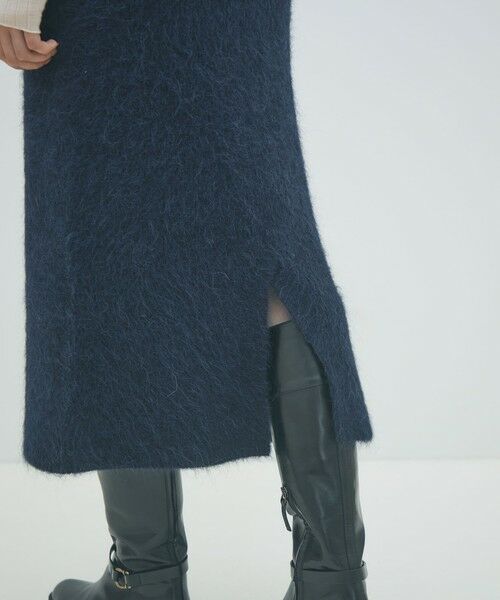 TOMORROWLAND / トゥモローランド ミニ・ひざ丈スカート | シャギーアルパカ ストレートスカート | 詳細8